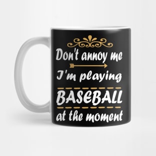 Baseball Baseman Bat Pitcher Mug